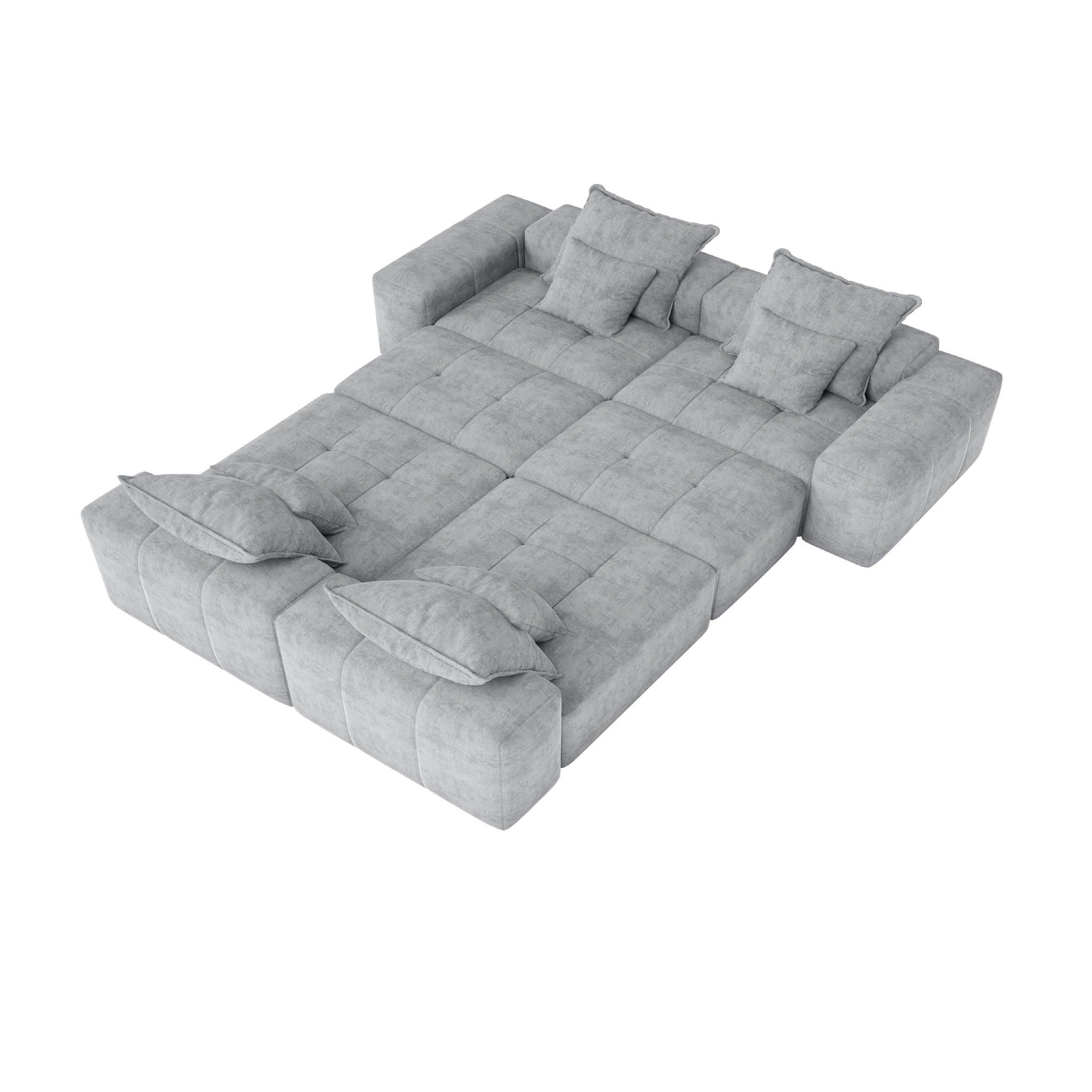 Modern Oversized Diy Combination Modular Sectional Sofa With Pillows
