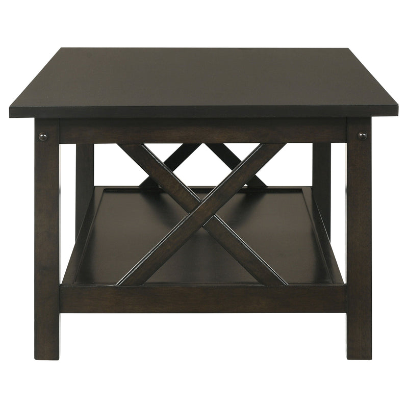 Rachelle  Rectangular Coffee Table Set Deep Merlot