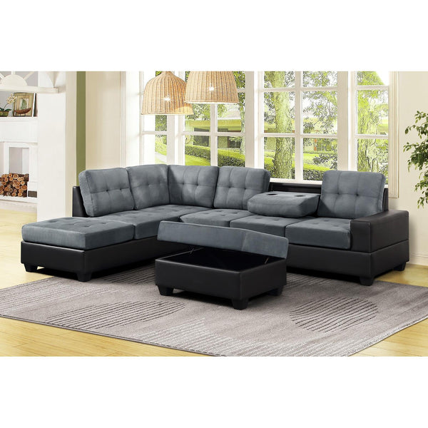 Happy Homes Heights Fabric 2 pc Sectional PU8Heights IMAGE 1