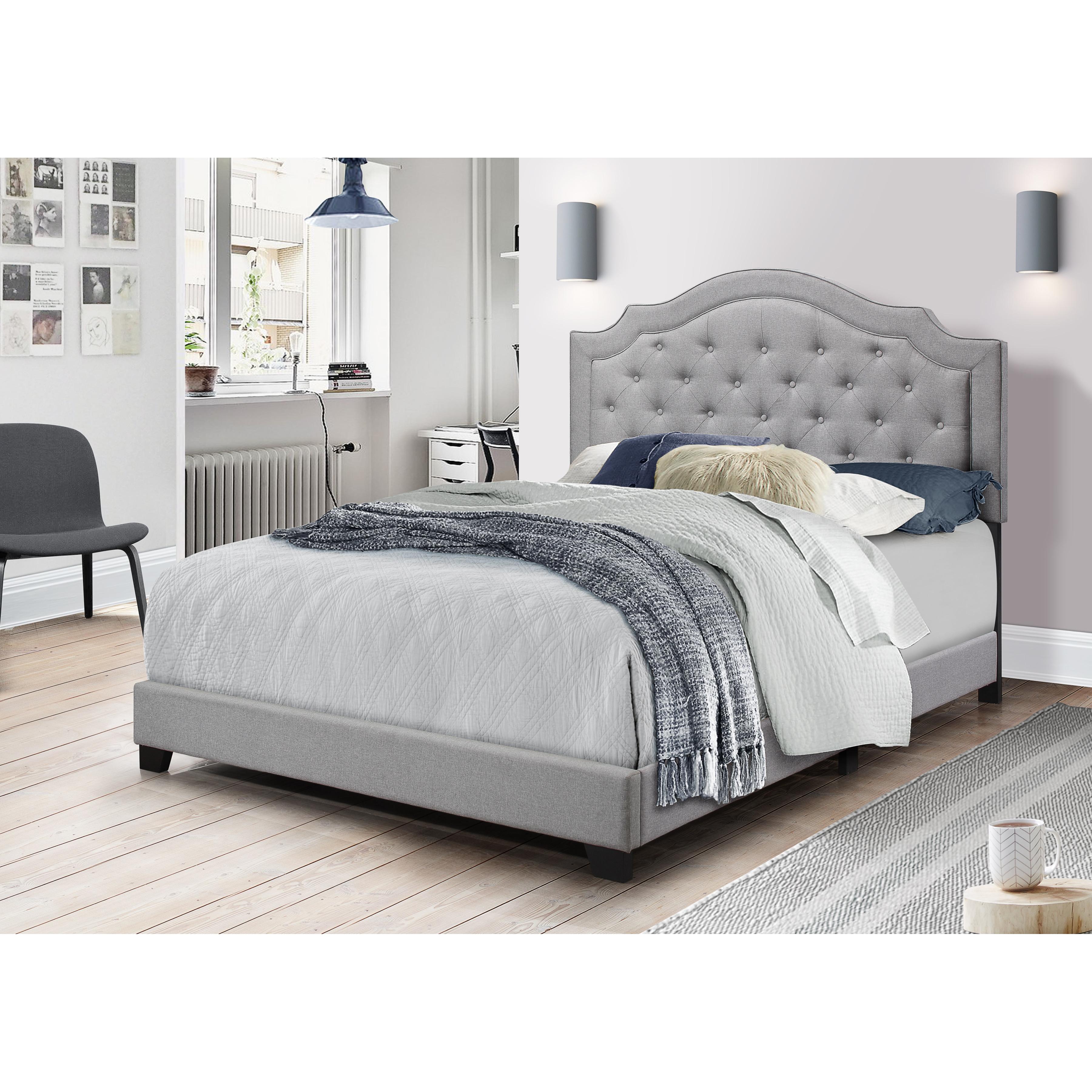 Happy Homes Starbed King Upholstered Platform Bed Starbed King Bed - Gray IMAGE 1
