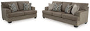 Stonemeade Sofa Chaise, Chair, and Ottoman