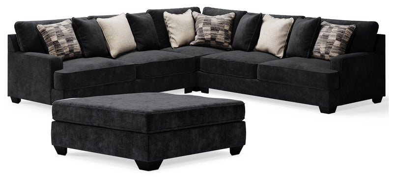 Lavernett 3-Piece Sectional with Ottoman