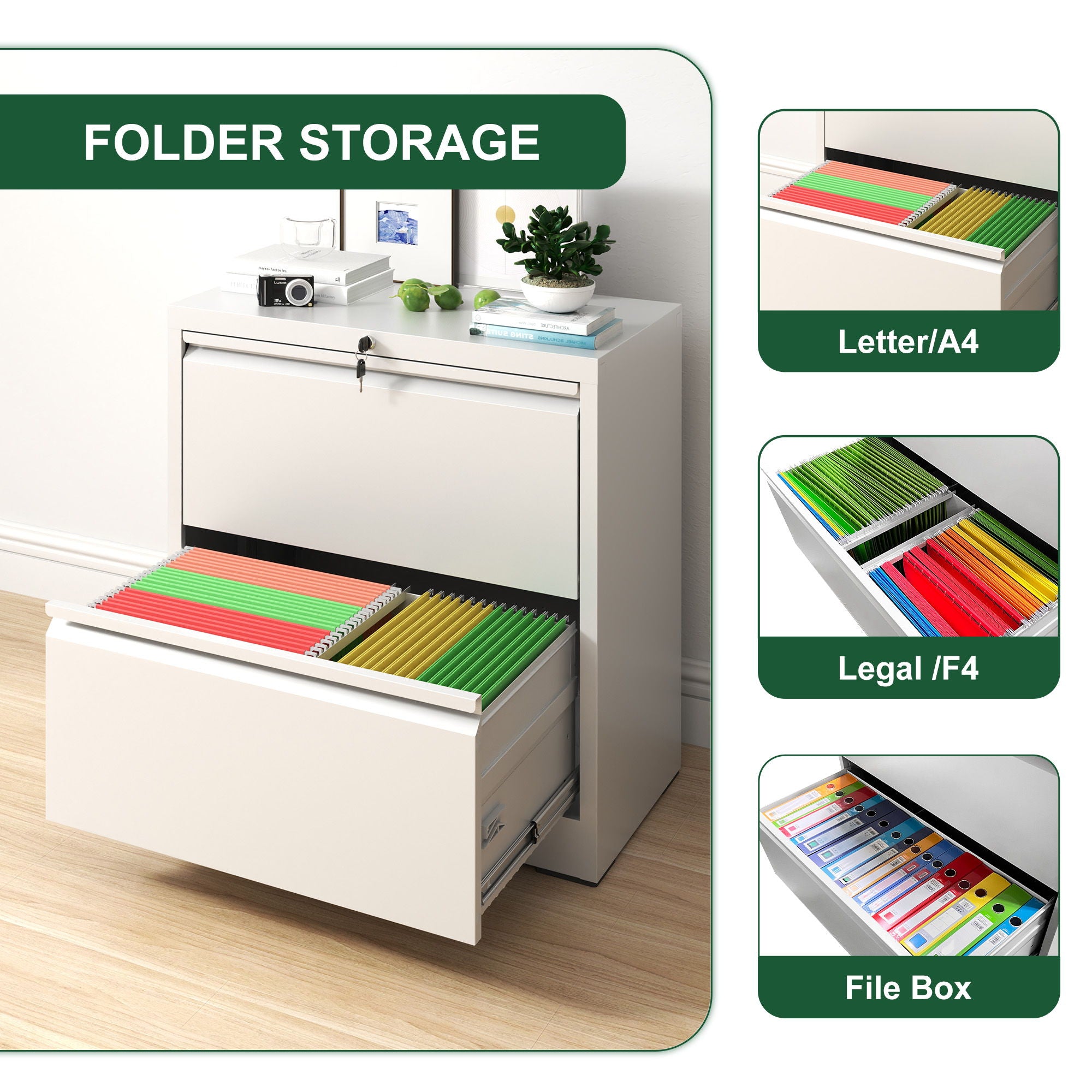 Premium Drawer Metal Lateral File Cabinet With Lock