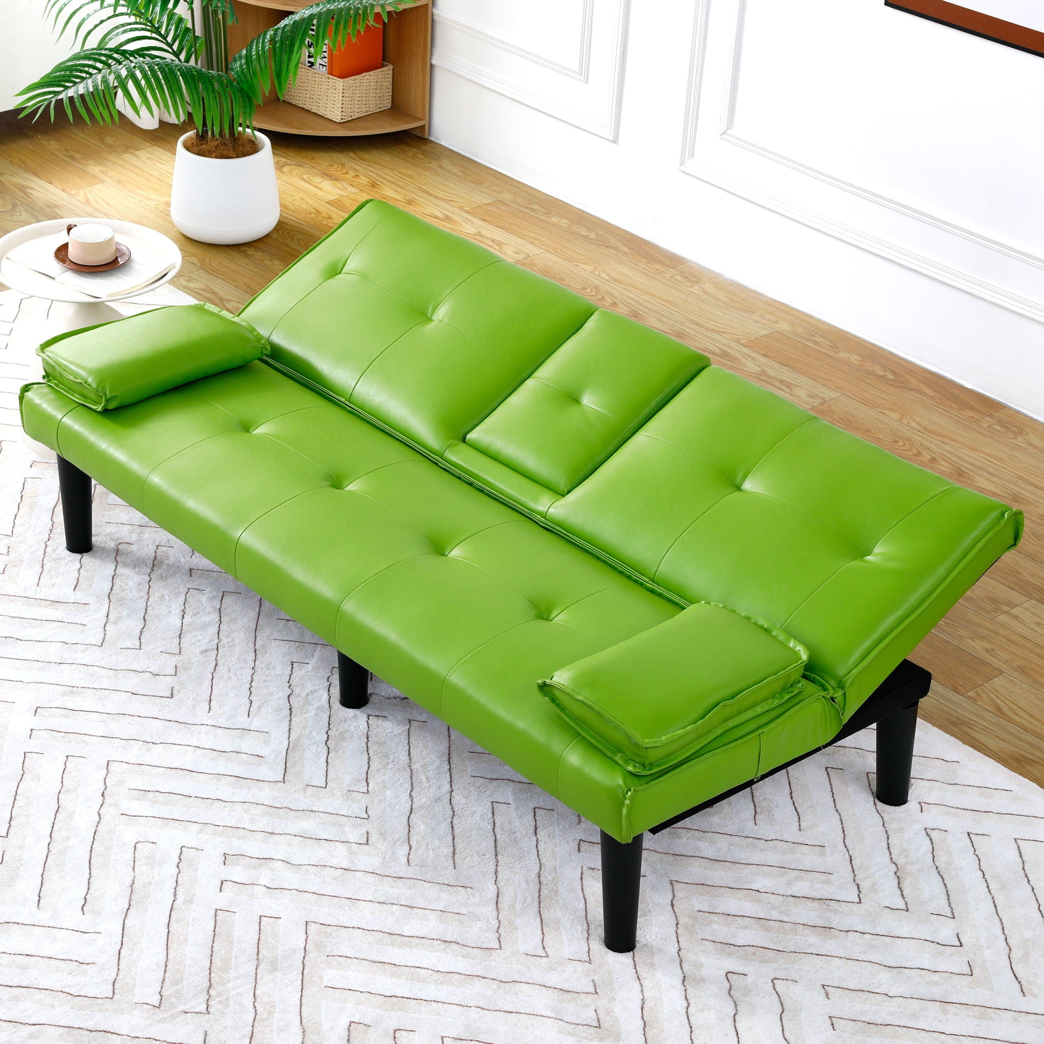 Sofa Bed With Foldable Design And Cup Holder