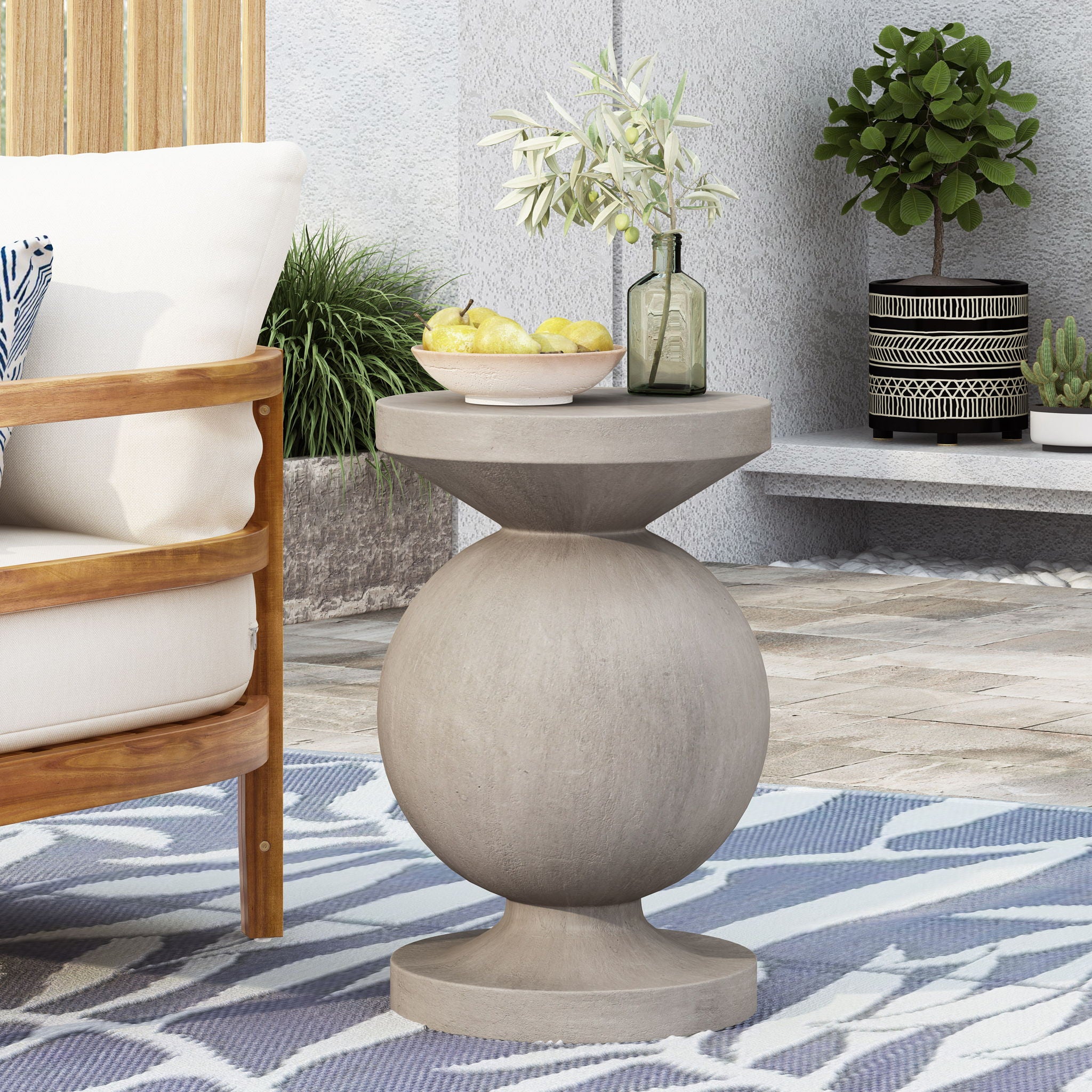 End Table, Outdoor - Natural
