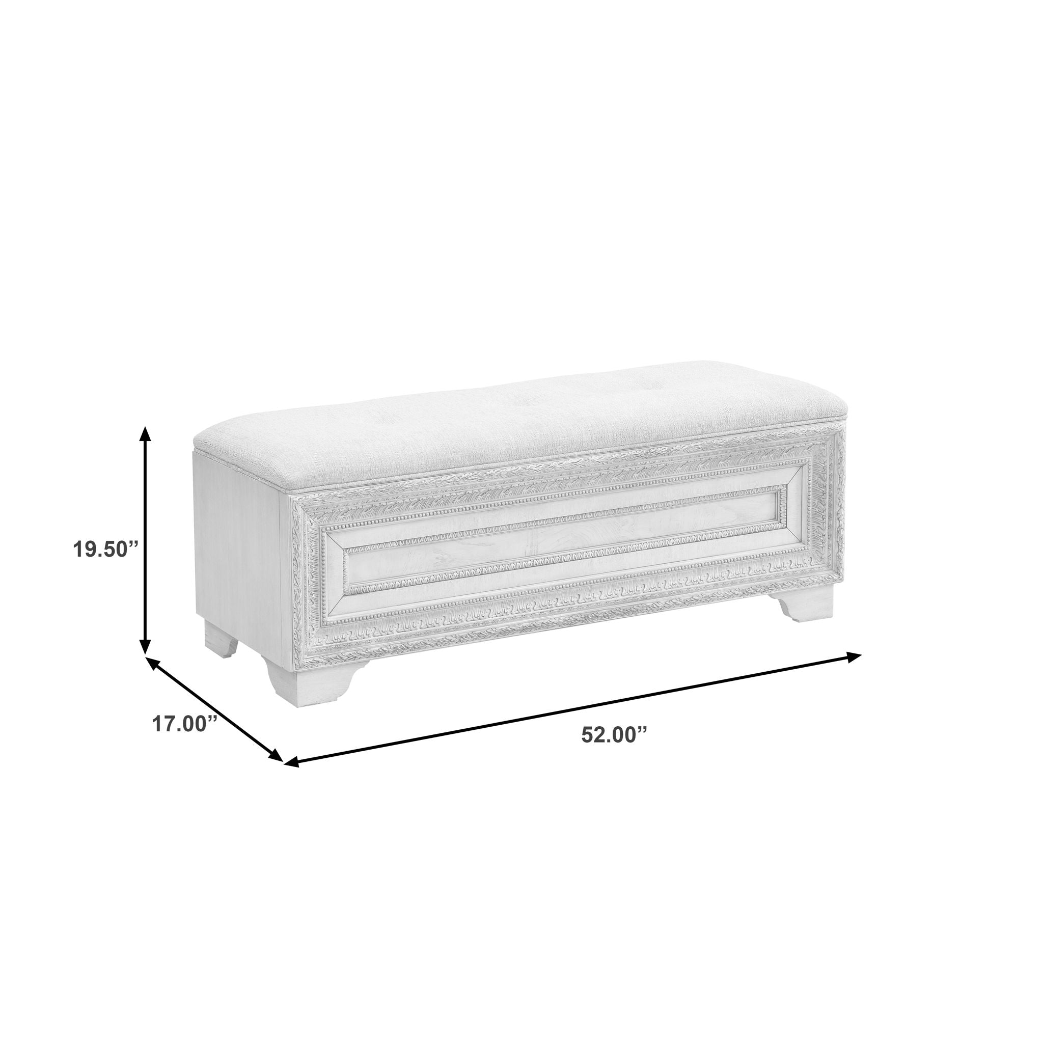 Camila - Storage Bed Bench - Natural