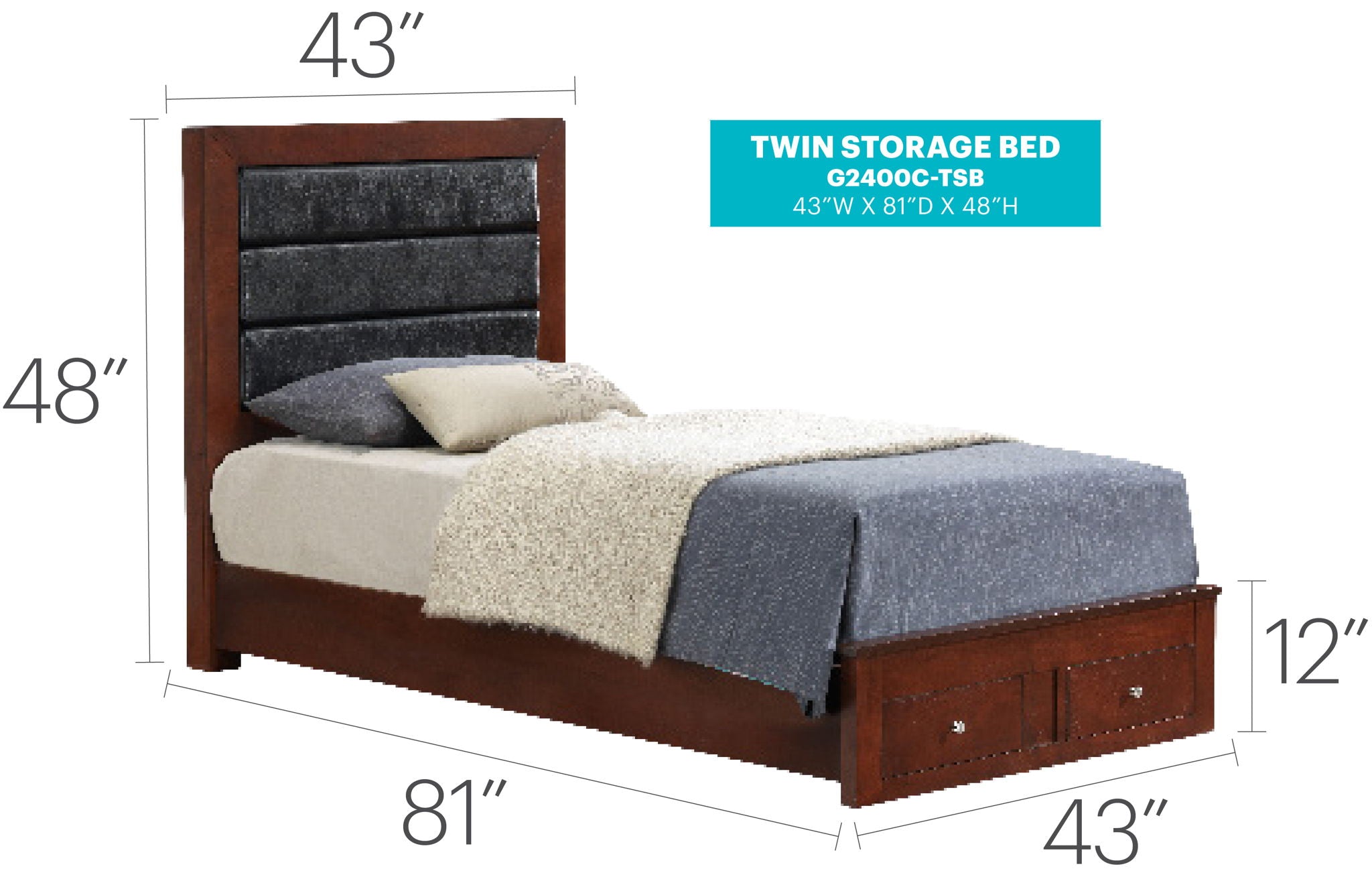 Elegant Storage Bed For Cozy Spaces