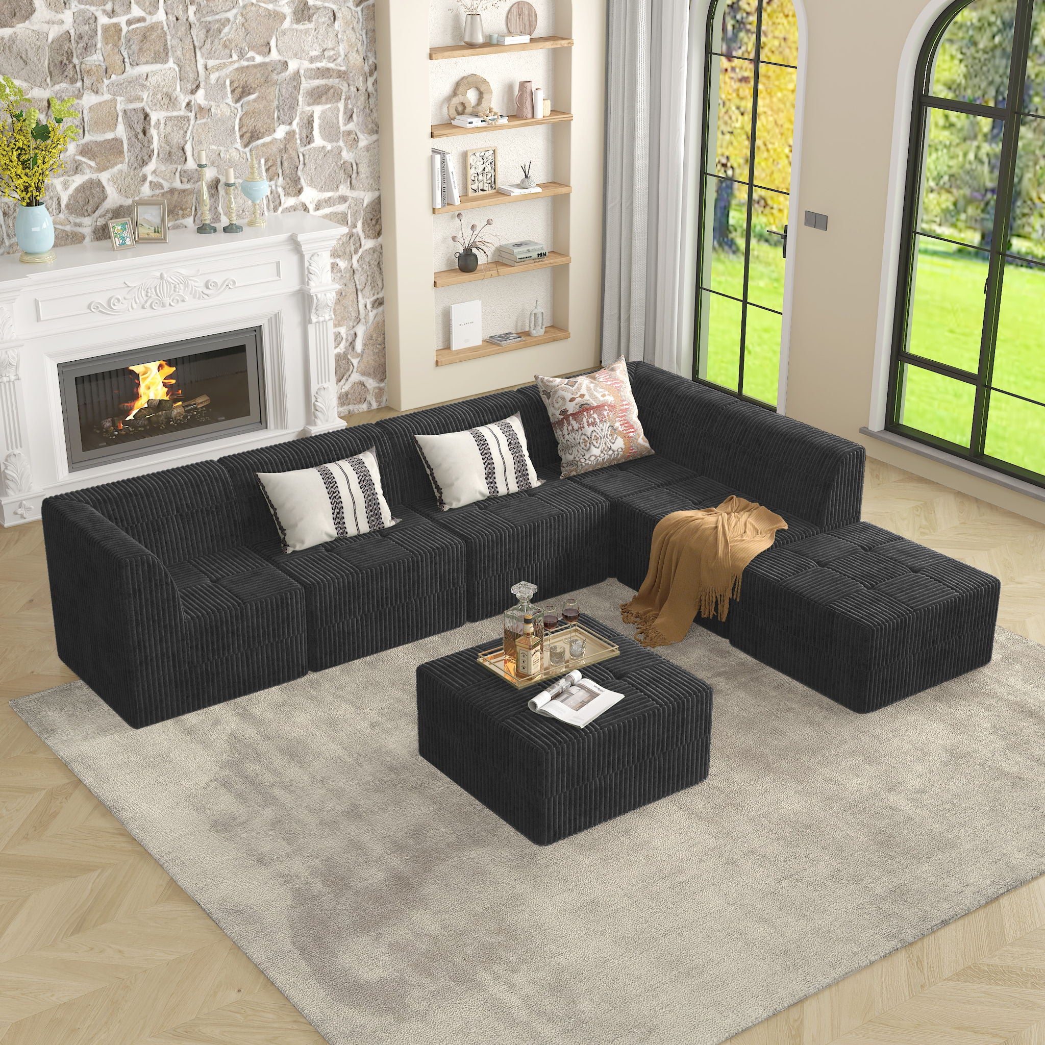 Modern Minimalist Corner Sofa Sleeper