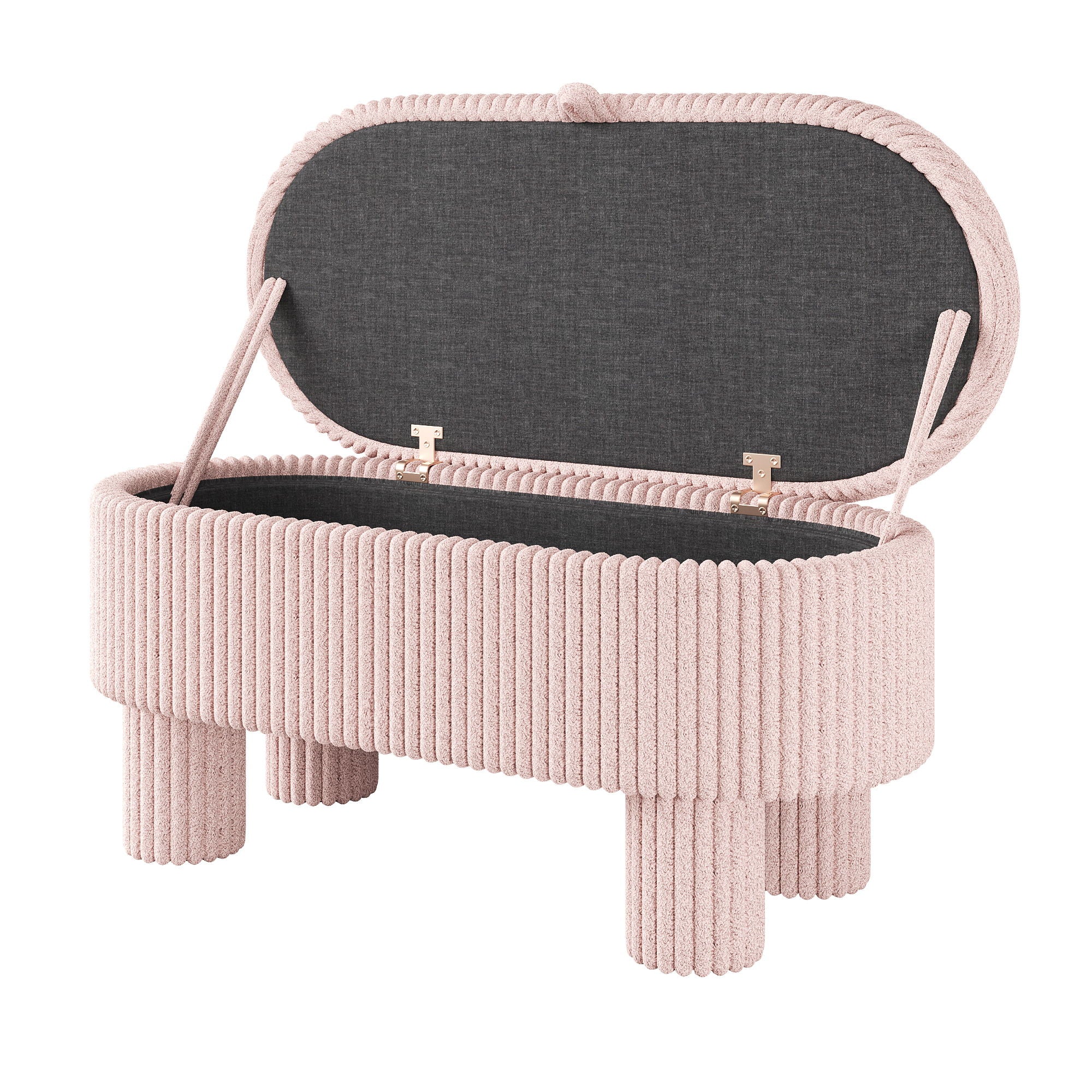 Storage Ottoman Upholstered Bench With Lift Top Storage For Bedroom