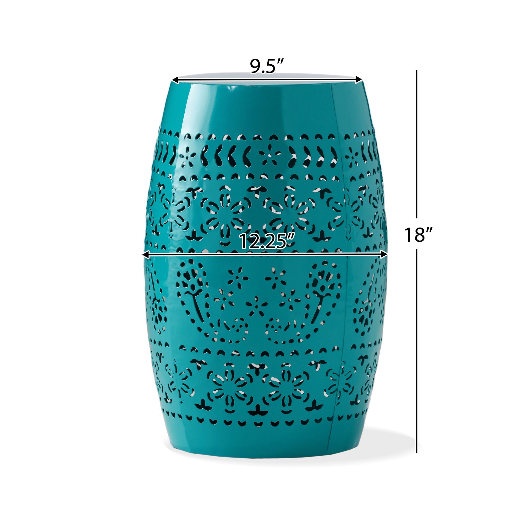 12" Outdoor Lace Cut Side Table