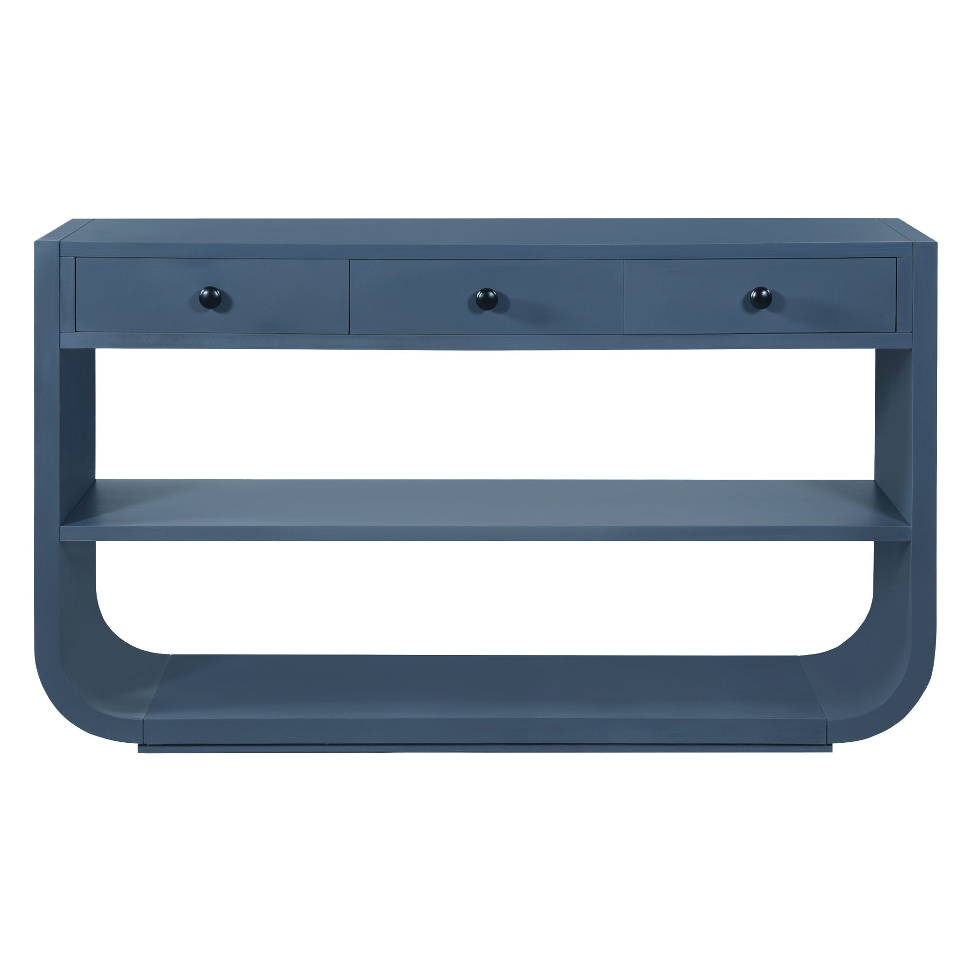 Console Table With 3 Soft Close Drawers & 2 Open Shelves