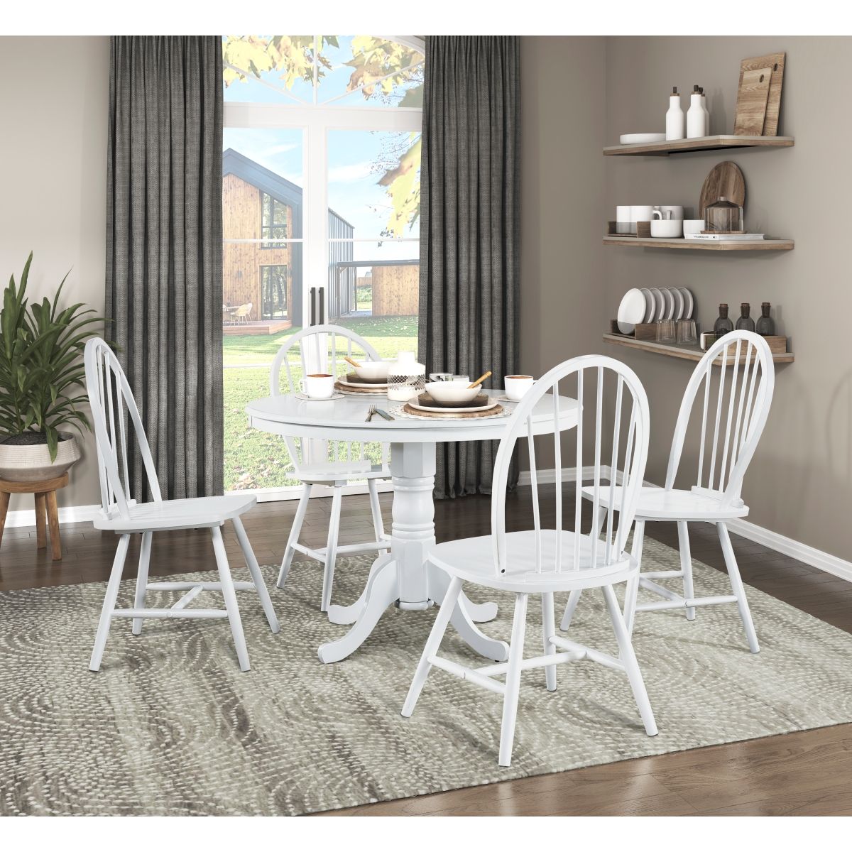 Shelby - Dining Table - White