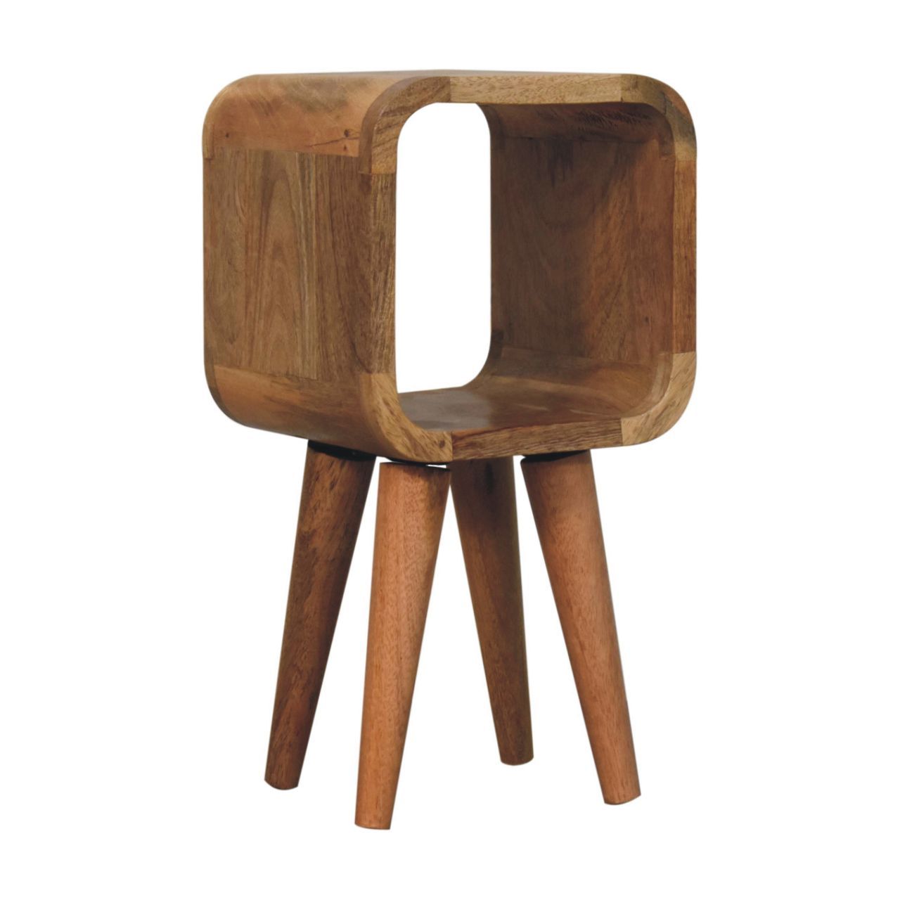 Minimalist Open Curved Nightstand