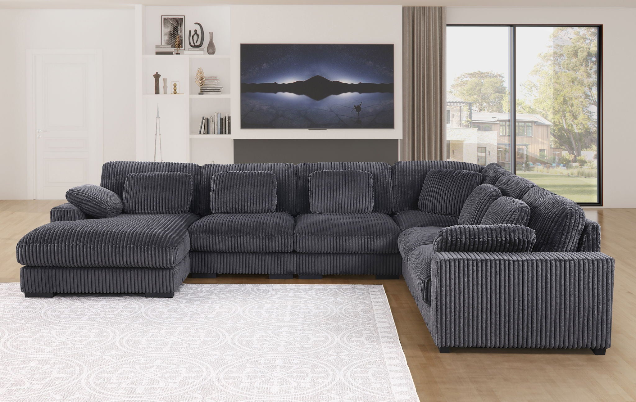 Nadine - Modular Corner Sectional Sofa With Left Facing Chaise