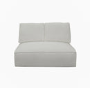 Divani Casa Lulu - Modern White Fabric Modular Sectional Sofa w/ Left Facing Chaise