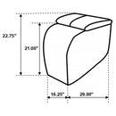 Cyrus Upholstered Home Theater Storage Wedge Console Black