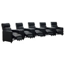 Toohey Upholstered Tufted Recliner Living Room Set Black