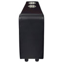 Toohey Upholstered Home Theater Storage Wedge Console Black