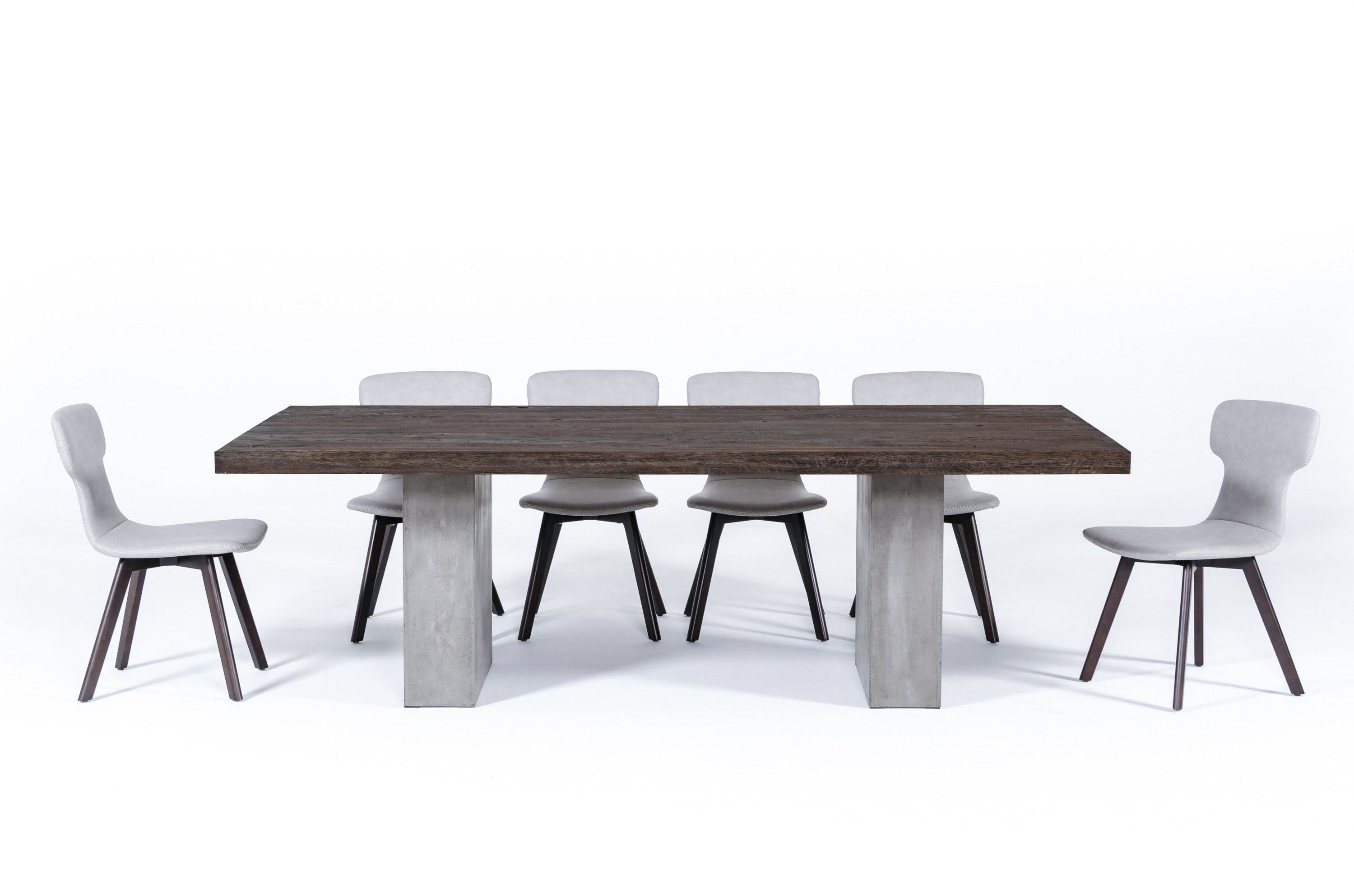 Modrest Renzo Modern Oak & Concrete 94" Dining Table