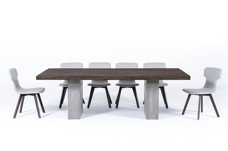 Modrest Renzo Modern Oak & Concrete 94" Dining Table