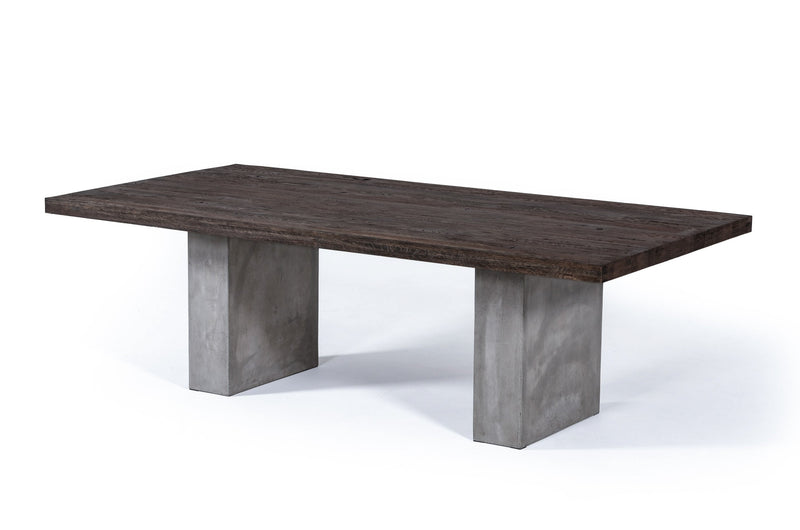 Modrest Renzo Modern Oak & Concrete 94" Dining Table
