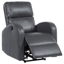Grant Upholstered Power Recliner Chair Brown