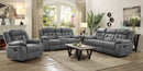 Higgins  Upholstered Motion Reclining Sofa Set Grey