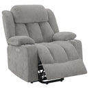 Houston Upholstered Power Lift Recliner Chair Camel