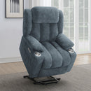 Houston Upholstered Power Lift Recliner Chair Camel