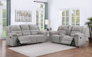 Gilson  Chenille Upholstered Reclining Sofa Set Grey
