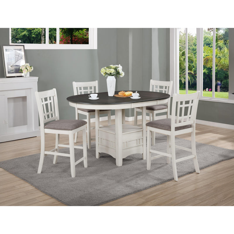 Diamond Modern Furniture CM Oval Hartwell Counter Height Dining Table with Pedestal Base 2795CG-T-4260 IMAGE 3