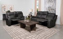 Raelynn  Upholstered Reclining Sofa Set Grey