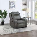 Raelynn Upholstered Power Lift Recliner Chair Grey