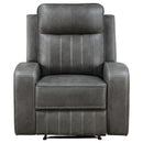 Raelynn Upholstered Power Lift Recliner Chair Grey