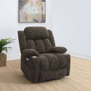 Houston Upholstered Power Lift Recliner Chair Camel