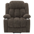 Houston Upholstered Power Lift Recliner Chair Camel