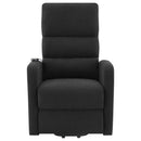 Amsdell Upholstered Power Lift Recliner with Remote Black