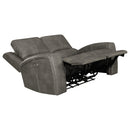 Brickston Triple Power Reclining Loveseat Charcoal