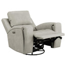 Brickston Triple Power Swivel Glider Recliner Grey