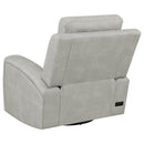 Brickston Triple Power Swivel Glider Recliner Grey