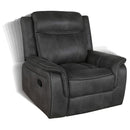 Lawrence  Upholstered Reclining Sofa Set Charcoal