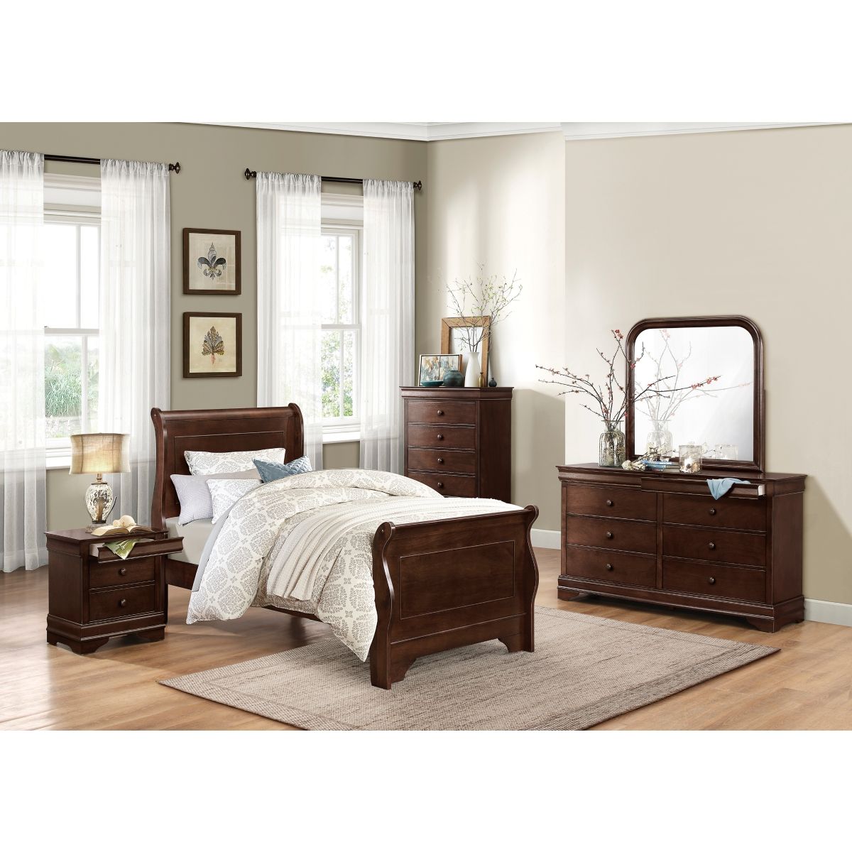 Abbeville - Mirror - Cherry