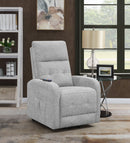 Howie Upholstered Power Lift Massage Chair Charcoal