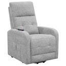 Howie Upholstered Power Lift Massage Chair Charcoal