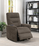 Henrietta Upholstered Power Lift Massage Chair Beige