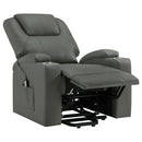 Armstrong Upholstered Power Lift Massage Recliner Ivory