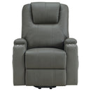 Armstrong Upholstered Power Lift Massage Recliner Ivory