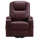 Armstrong Upholstered Power Lift Massage Recliner Black