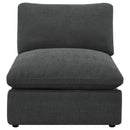 Collins Modular Armless Chair Grey