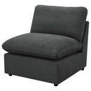 Collins Modular Armless Chair Grey